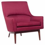 jens risom a-chair mid century walnut lounge chair