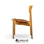 jens risom general purpose mid century walnut dining chair - set of 4