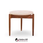 Jens Risom Mid Century Travertine Top Side End Table