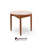 Jens Risom Mid Century Travertine Top Side End Table
