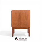 jens risom mid century walnut 2 door cabinet credenza