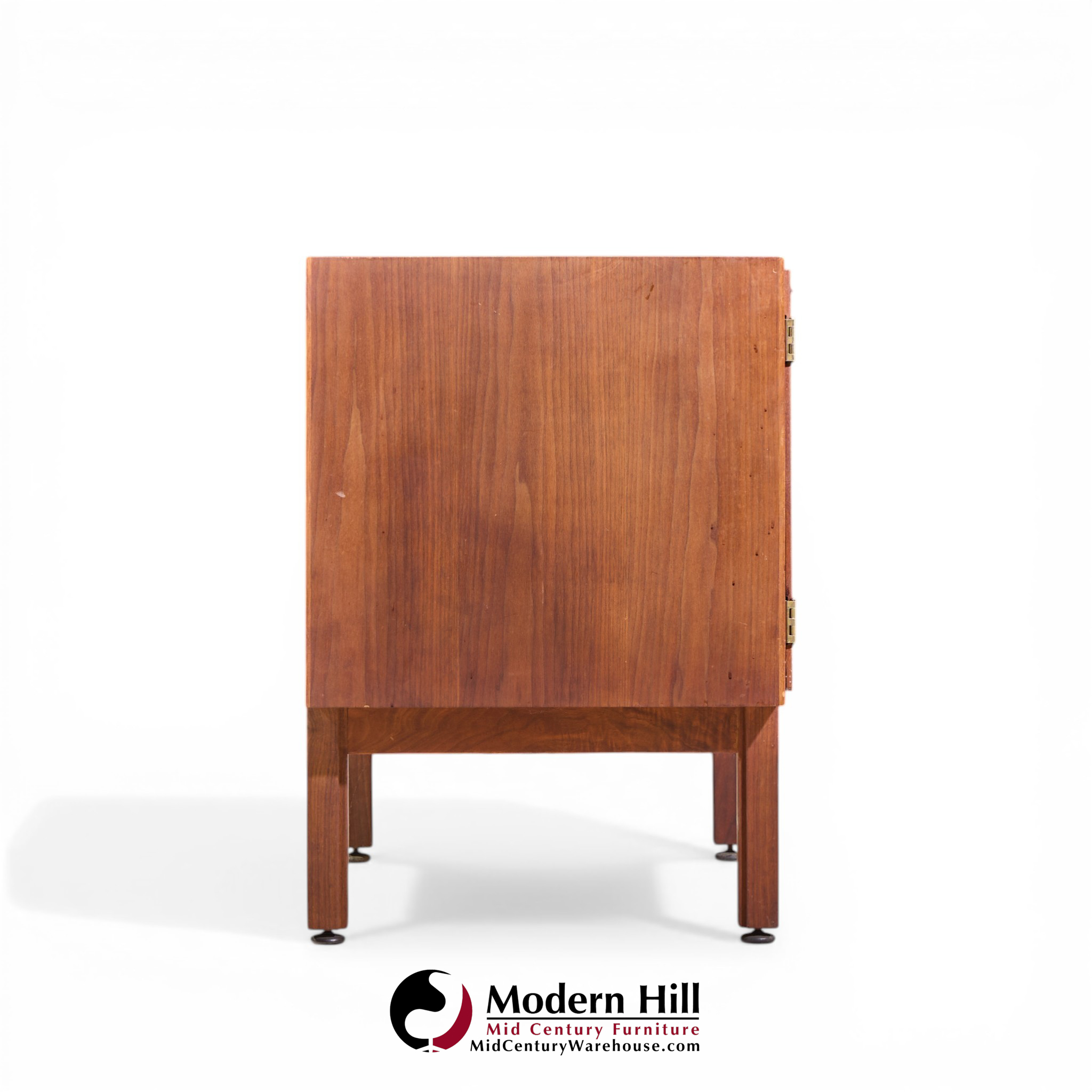 jens risom mid century walnut 2 door cabinet credenza