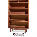 Jens Risom Mid Century Walnut 2-piece Bookcase