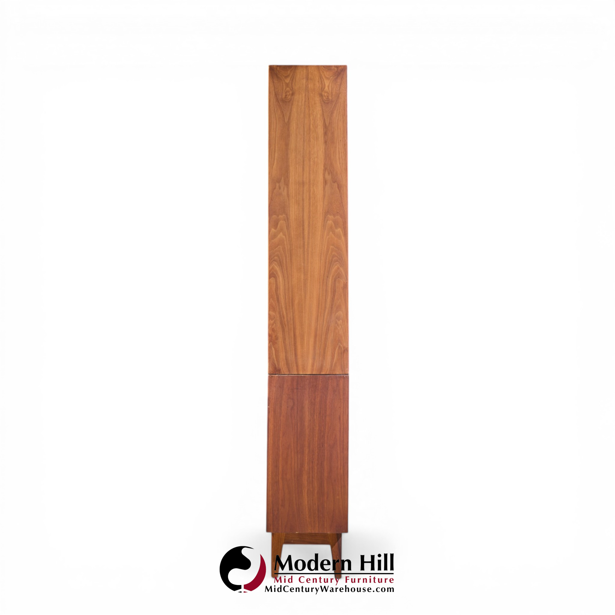 Jens Risom Mid Century Walnut 2-piece Bookcase