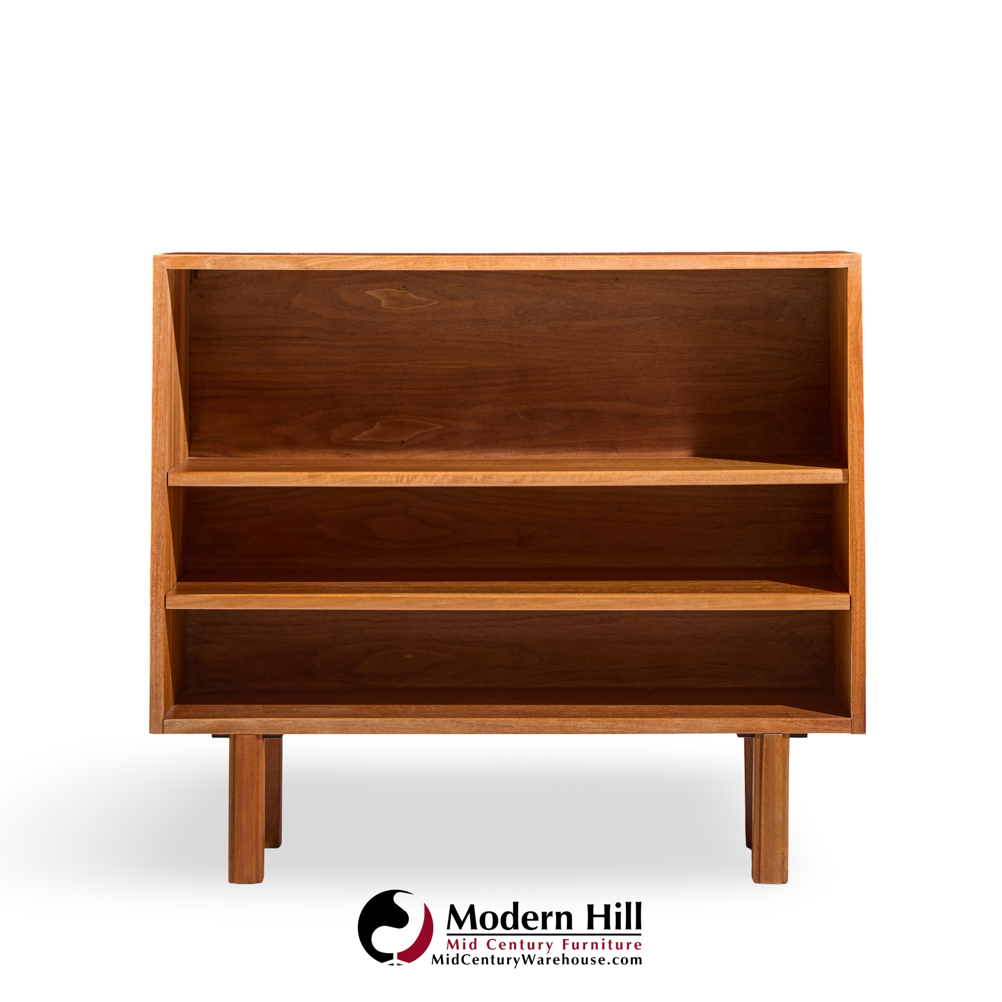 Jens Risom Mid Century Walnut Book Case - Pair