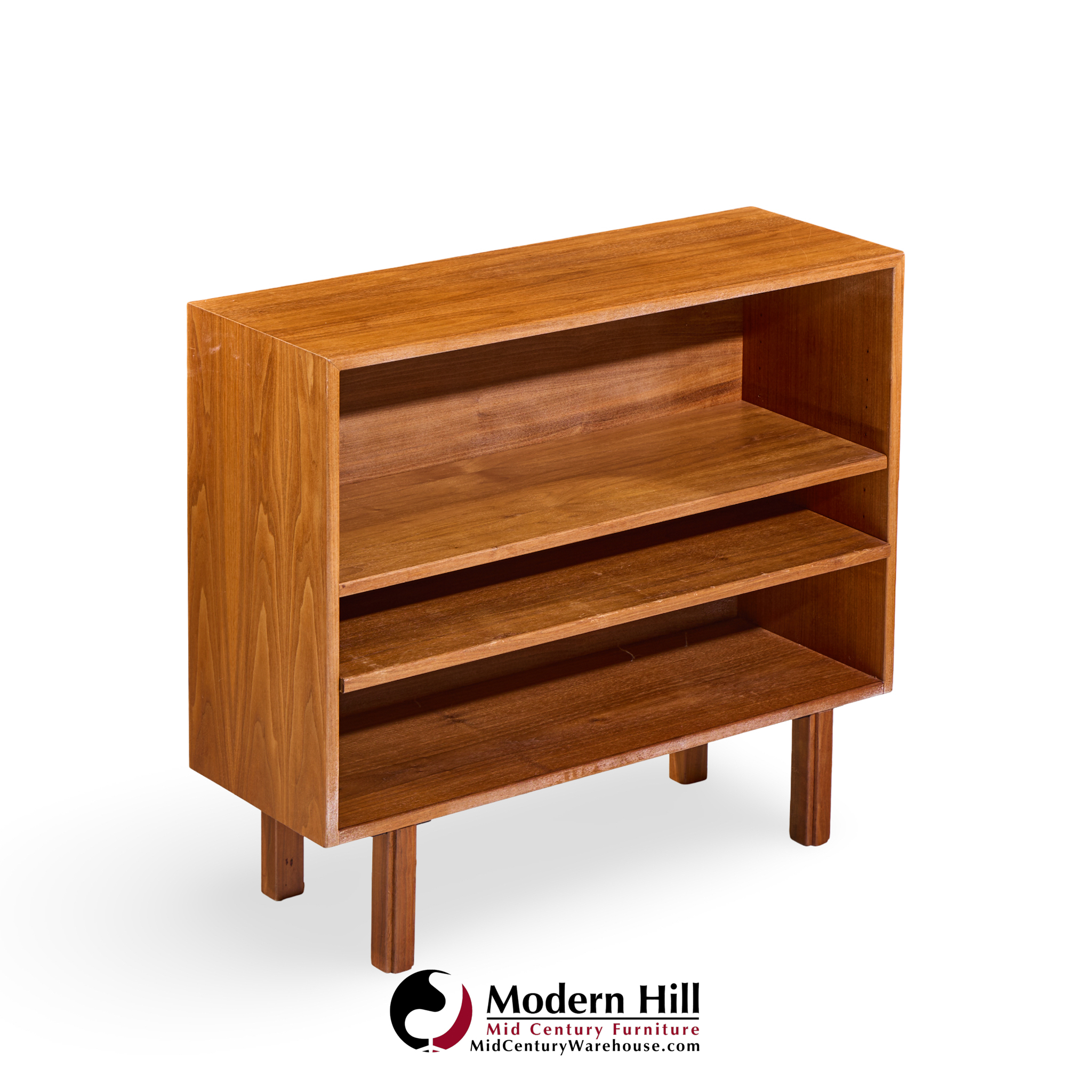 Jens Risom Mid Century Walnut Book Case - Pair