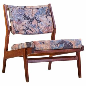 jens risom style mid century lounge chair