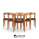 Johannes Andersen for Uldum Møbelfabrik Mid Century Danish Teak Dining Chairs - Set of 6 | Mid Century Modern Furniture - Mid Century Furniture Chicago Johannes Andersen for Uldum Møbelfabrik Mid Century Danish Teak Dining Chairs - Set of 6