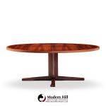 John Mortensen for Heltborg Møbler Mid Century Danish Rosewood Expanding Dining Table with 2 Leaves