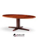 John Mortensen for Heltborg Møbler Mid Century Danish Rosewood Expanding Dining Table with 2 Leaves