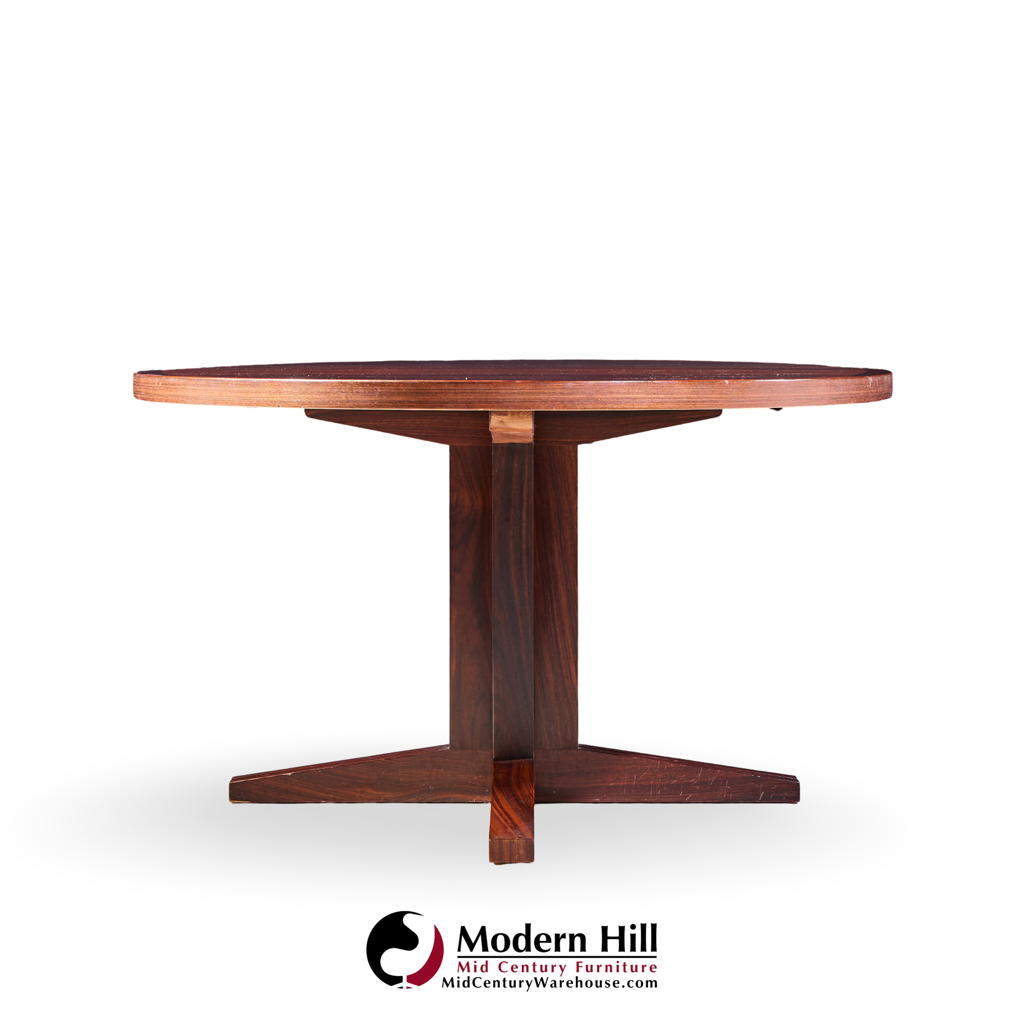 John Mortensen for Heltborg Møbler Mid Century Danish Rosewood Expanding Dining Table with 2 Leaves