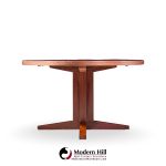 John Mortensen for Heltborg Møbler Mid Century Danish Rosewood Expanding Dining Table with 2 Leaves