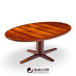 John Mortensen for Heltborg Møbler Mid Century Danish Rosewood Expanding Dining Table with 2 Leaves