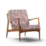 Kofod Larsen for Selig Mid Century Danish Walnut Lounge Chair
