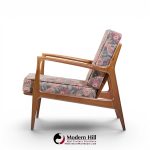 Kofod Larsen for Selig Mid Century Danish Walnut Lounge Chair