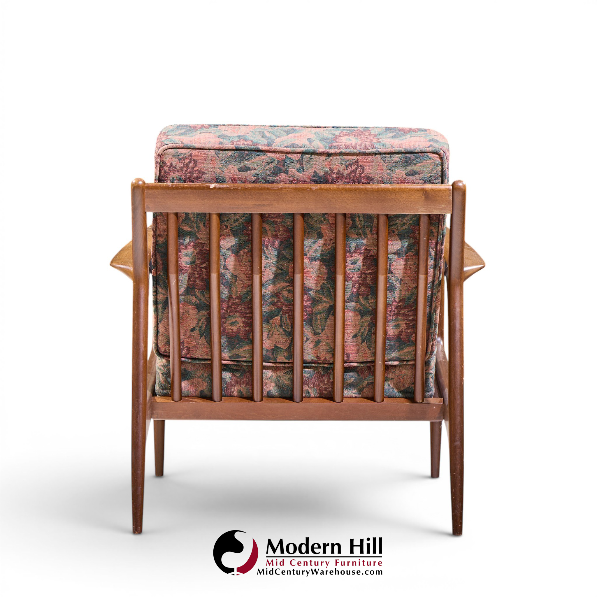 Kofod Larsen for Selig Mid Century Danish Walnut Lounge Chair