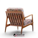 Kofod Larsen for Selig Mid Century Danish Walnut Lounge Chair