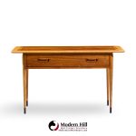 lane acclaim mid century walnut console table