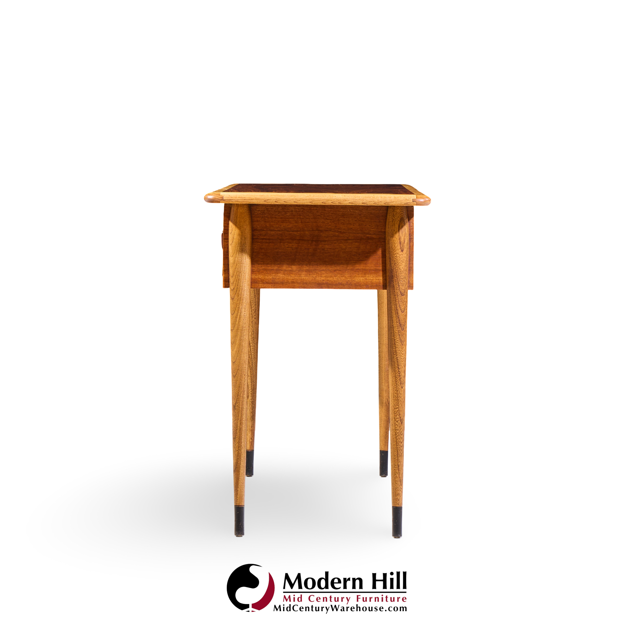 lane acclaim mid century walnut console table