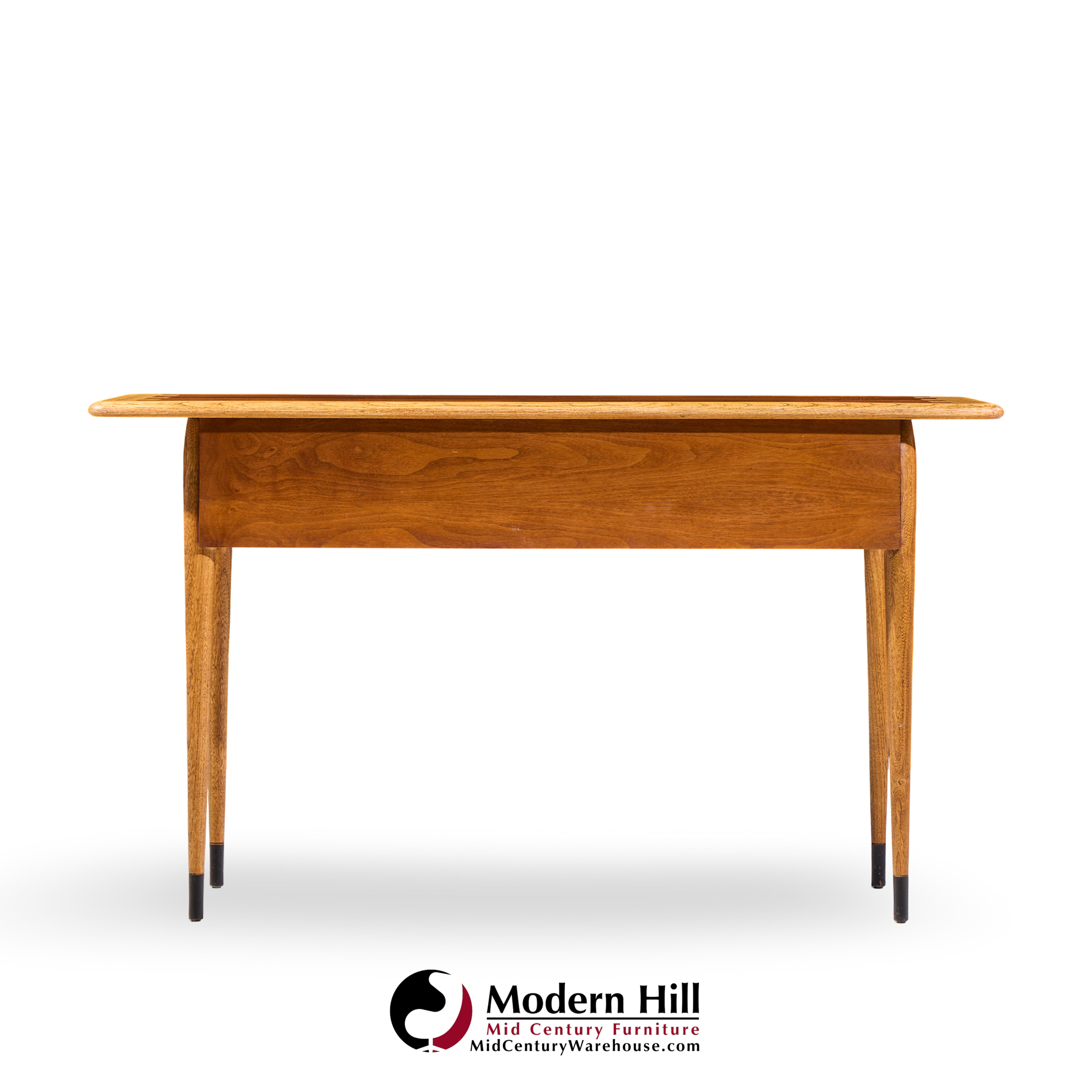 lane acclaim mid century walnut console table