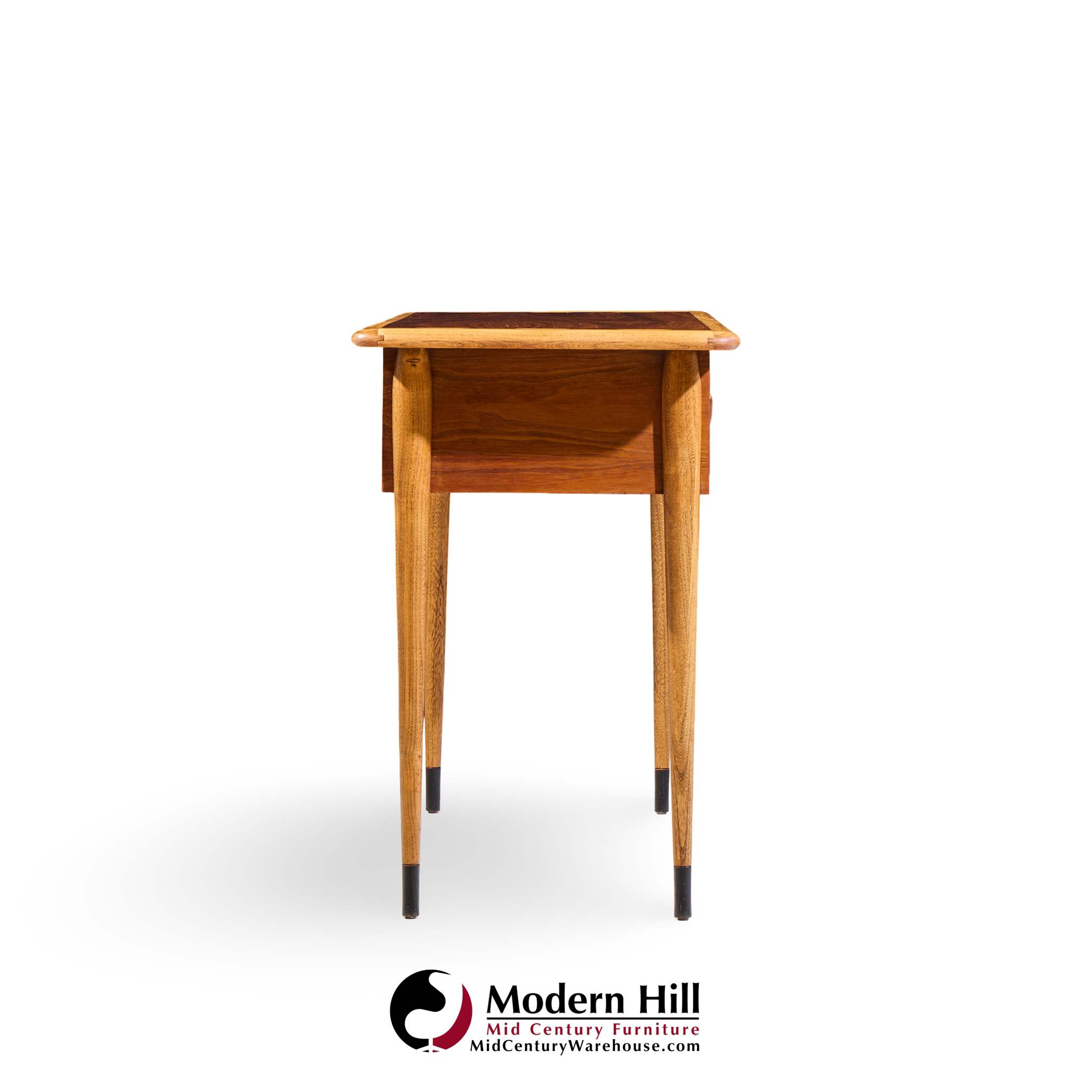 lane acclaim mid century walnut console table