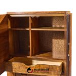 Lane Staccato Brutalist Mid Century Walnut Armoire Dresser