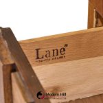 Lane Staccato Brutalist Mid Century Walnut Armoire Dresser