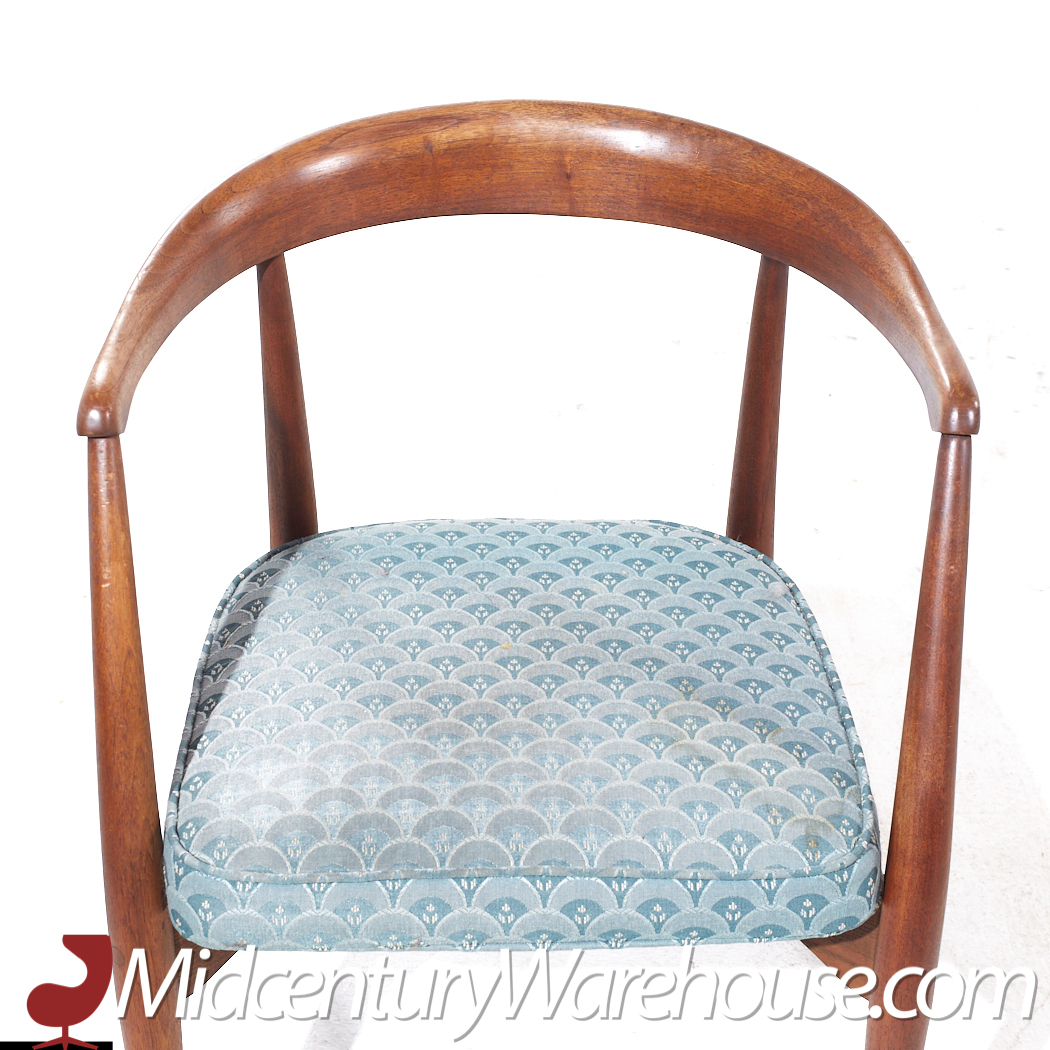 lawrence peabody mid century armchairs - pair