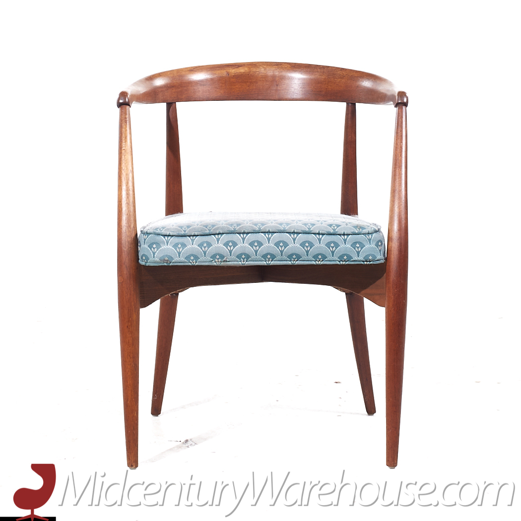 lawrence peabody mid century armchairs - pair