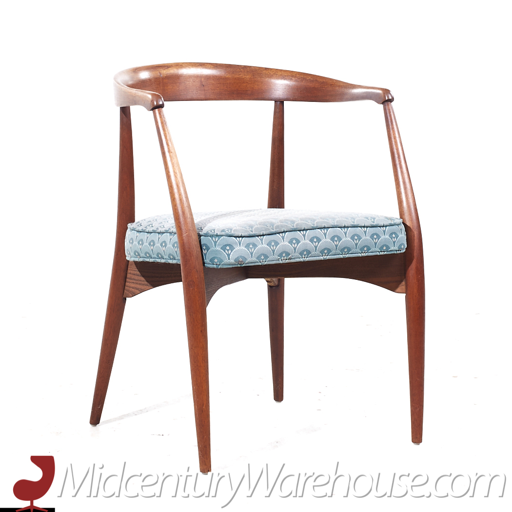 lawrence peabody mid century armchairs - pair