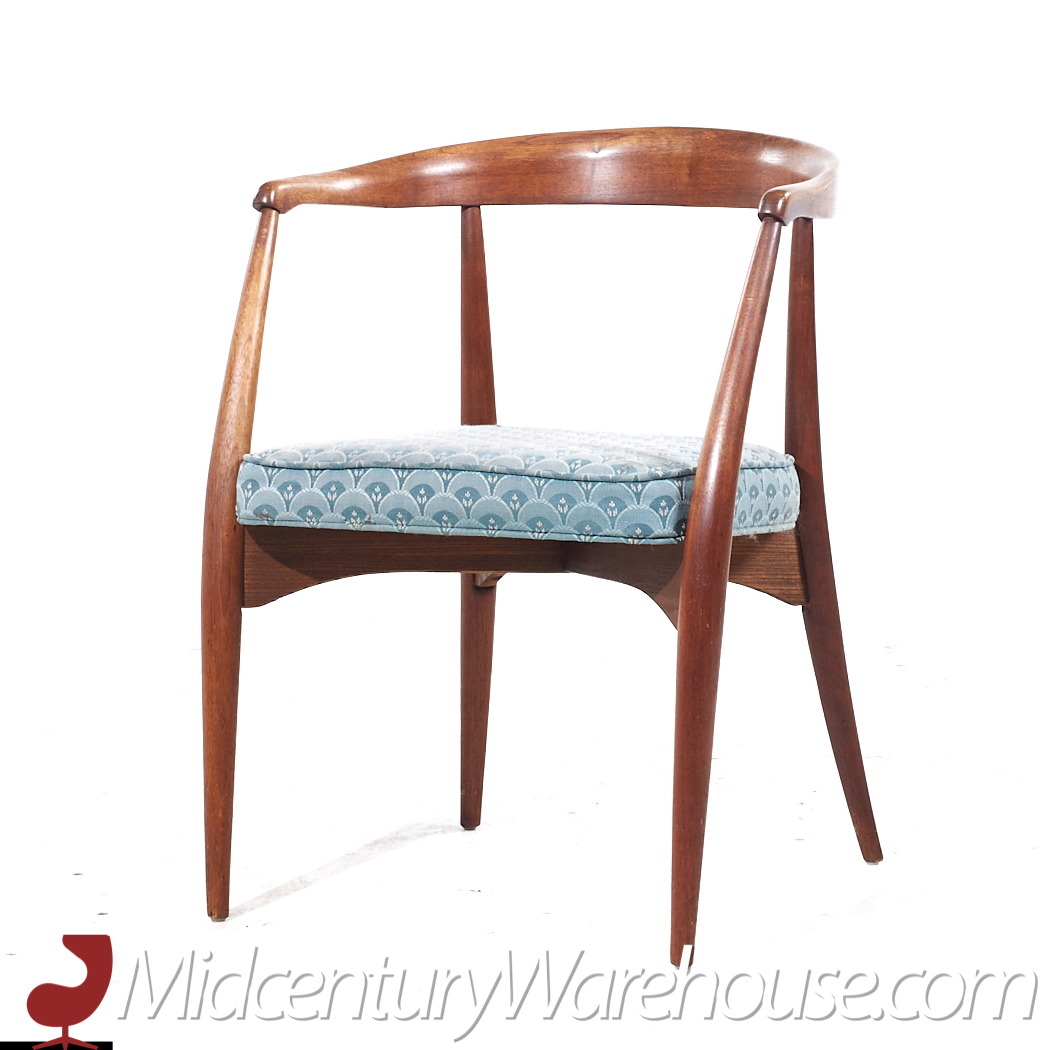 lawrence peabody mid century armchairs - pair