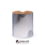 Leon Rosen for Pace Style Mid Century Pac Man Chrome Drum Tables - Pair