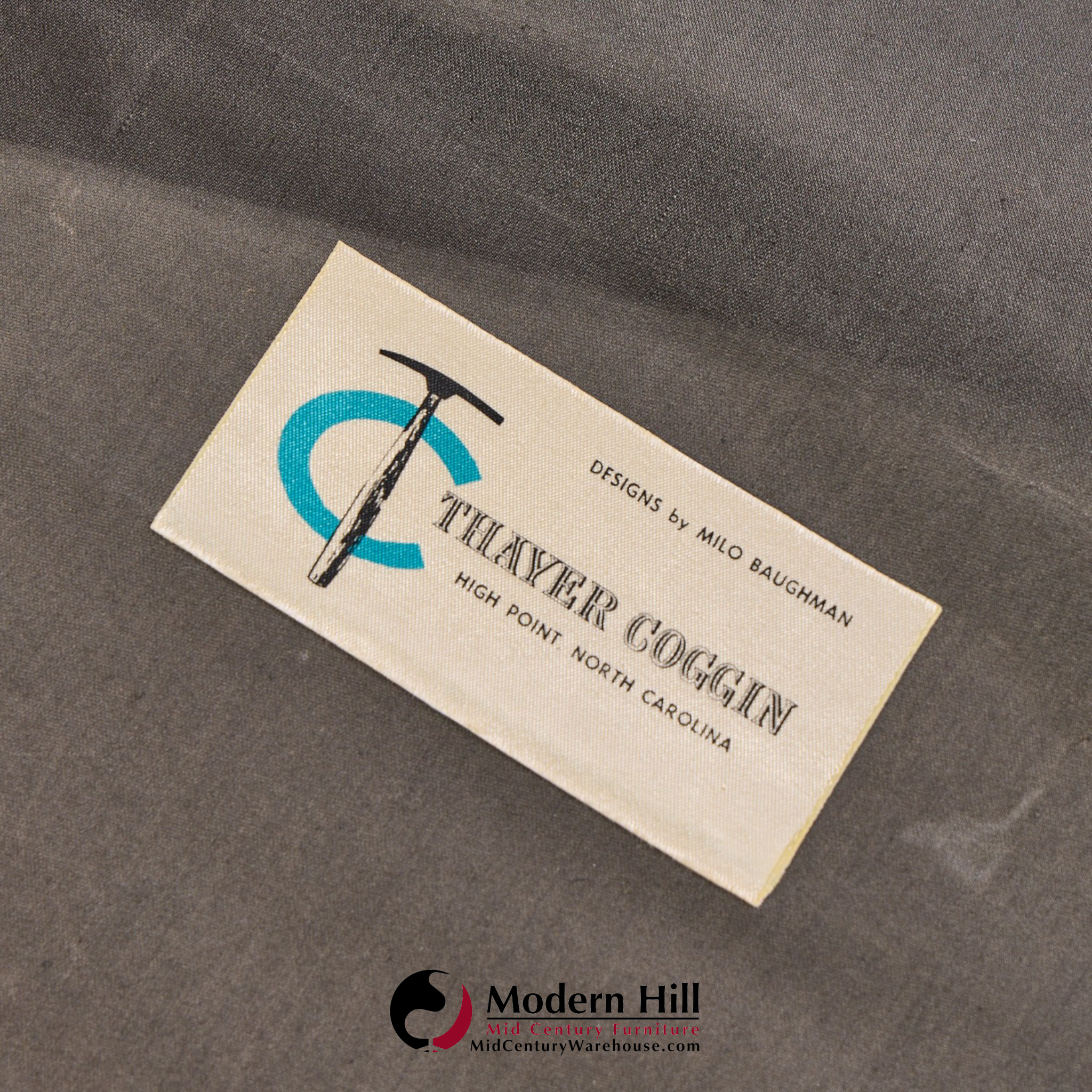 Milo Baughman for Thayer Coggin Mid Century Walnut Upholstered Bench