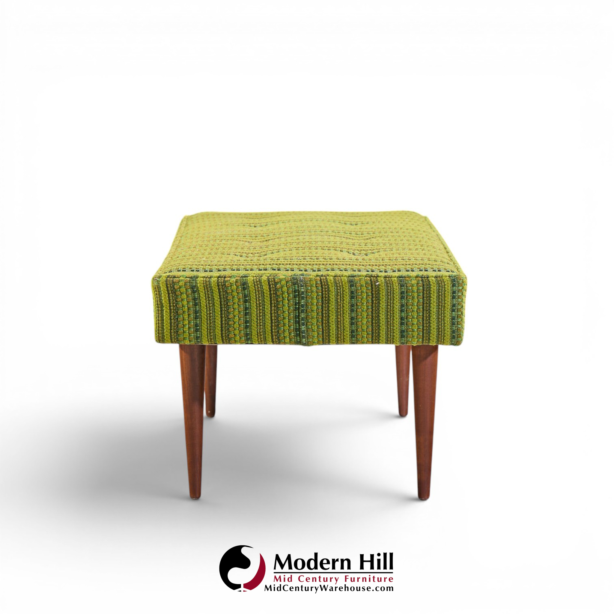 Milo Baughman for Thayer Coggin Mid Century Walnut Upholstered Bench