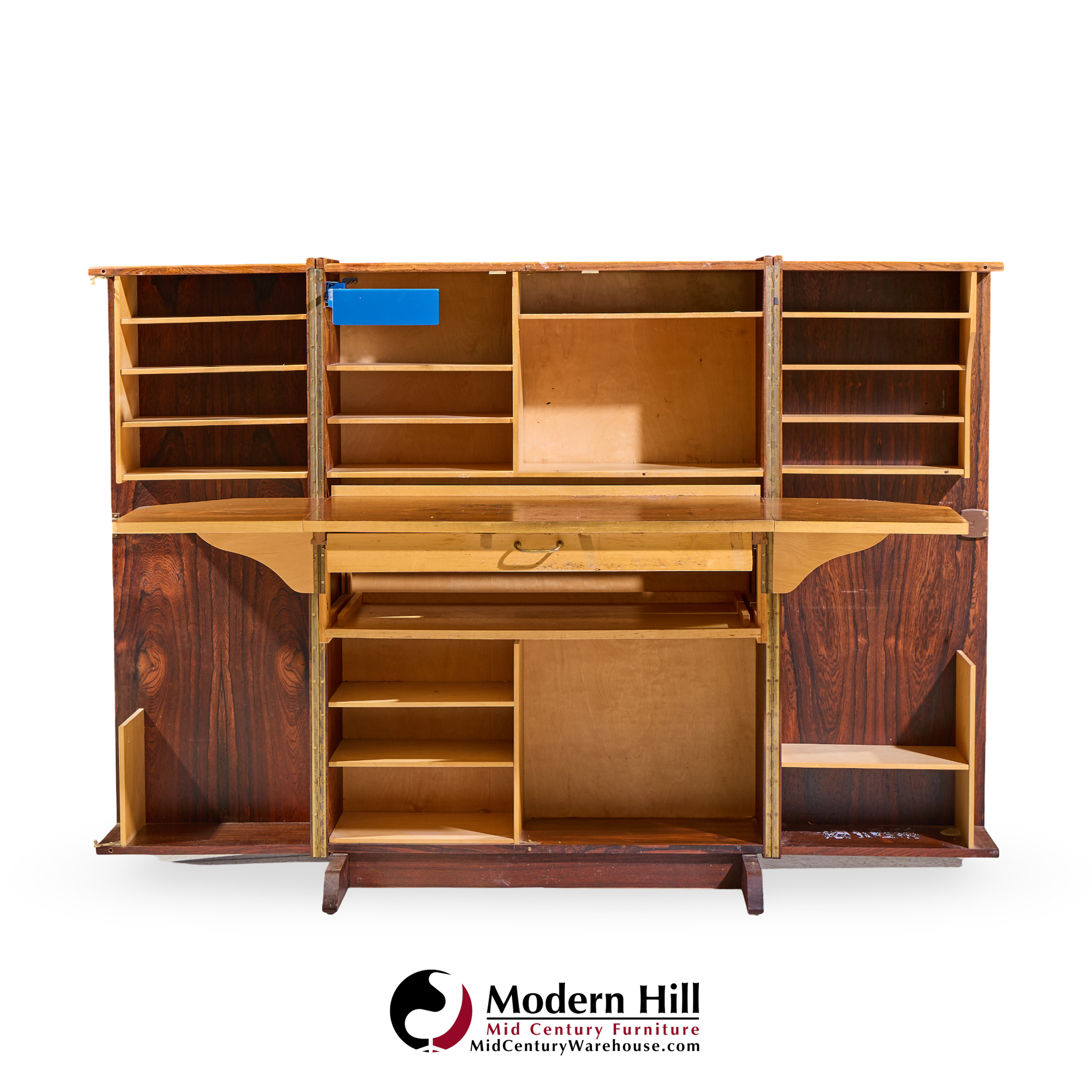 Mummenthaler & Meier Mid Century Rosewood Magic Box Hideaway Desk