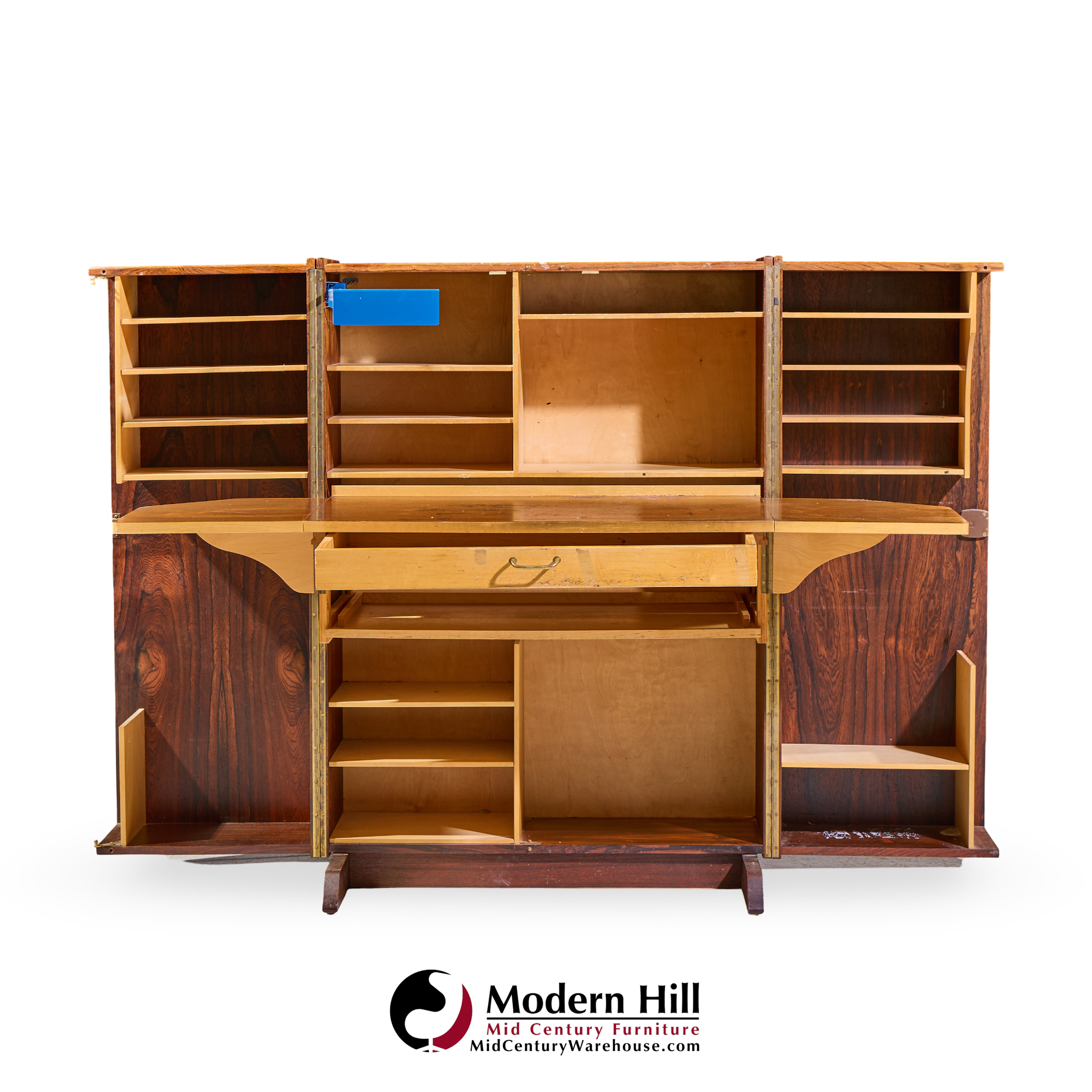 Mummenthaler & Meier Mid Century Rosewood Magic Box Hideaway Desk