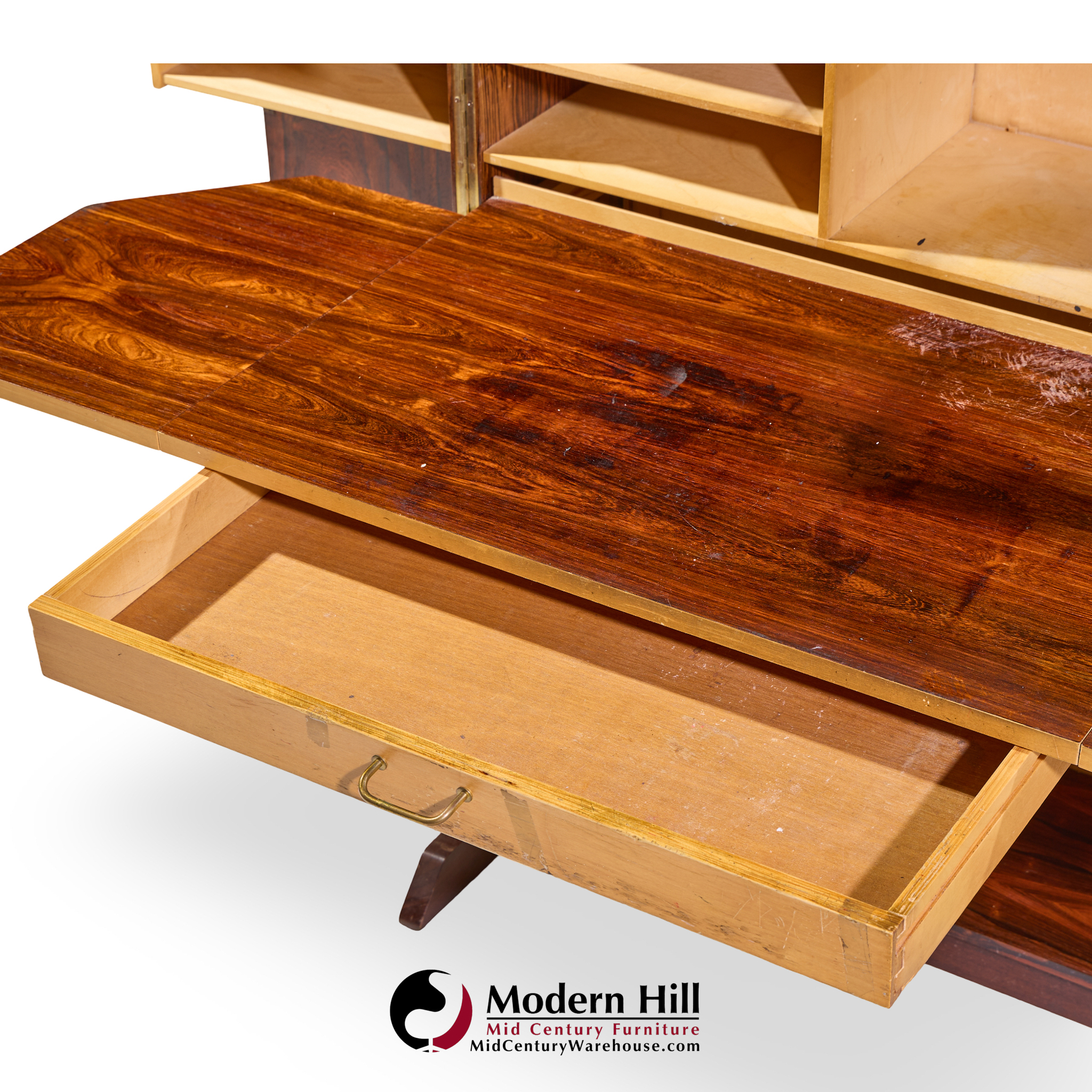 Mummenthaler & Meier Mid Century Rosewood Magic Box Hideaway Desk