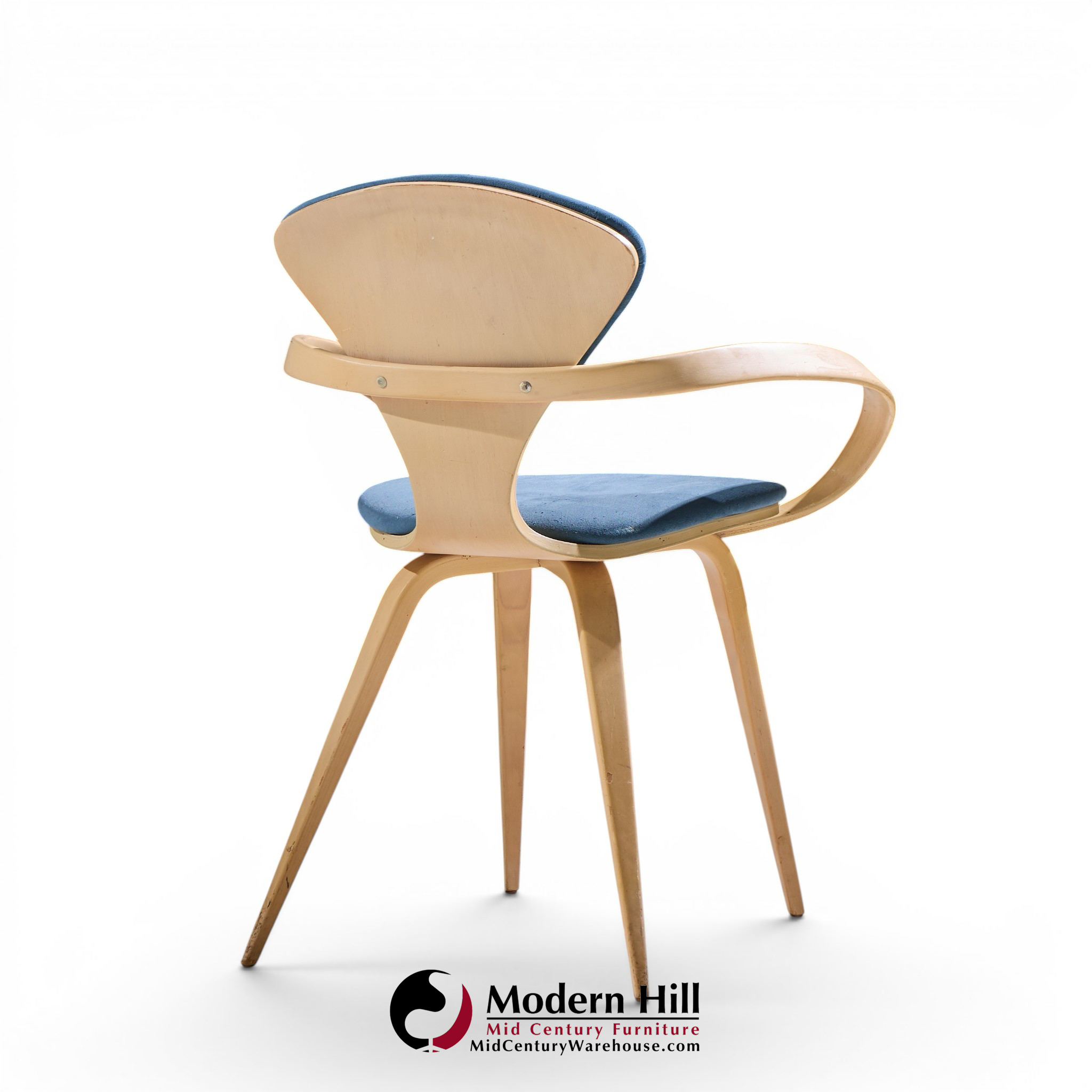 Norman Cherner for Plycraft Mid Century Pretzel Dining Chairs - Pair