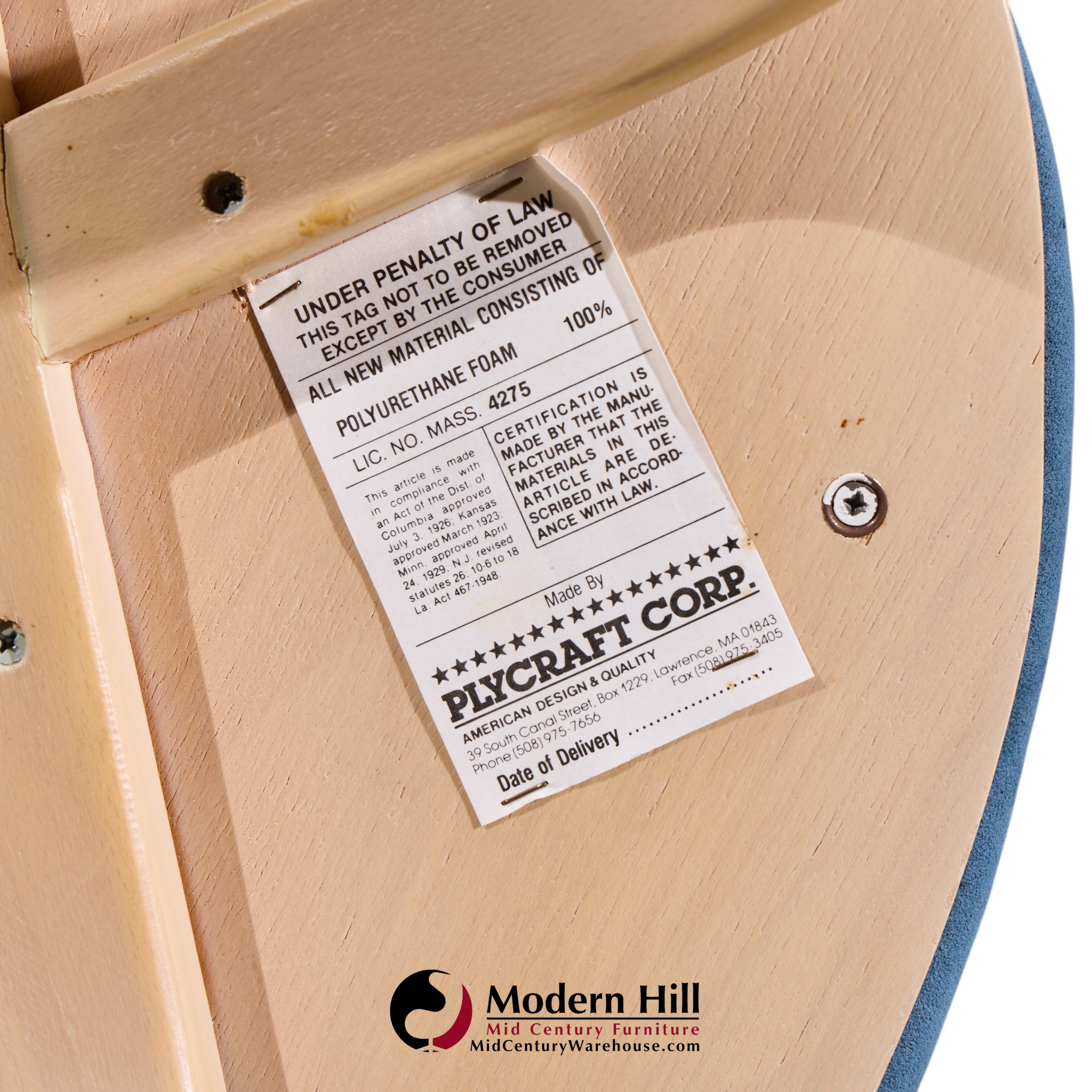 Norman Cherner for Plycraft Mid Century Pretzel Dining Chairs - Pair