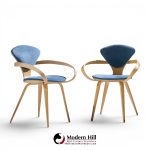 Norman Cherner for Plycraft Mid Century Pretzel Dining Chairs - Pair