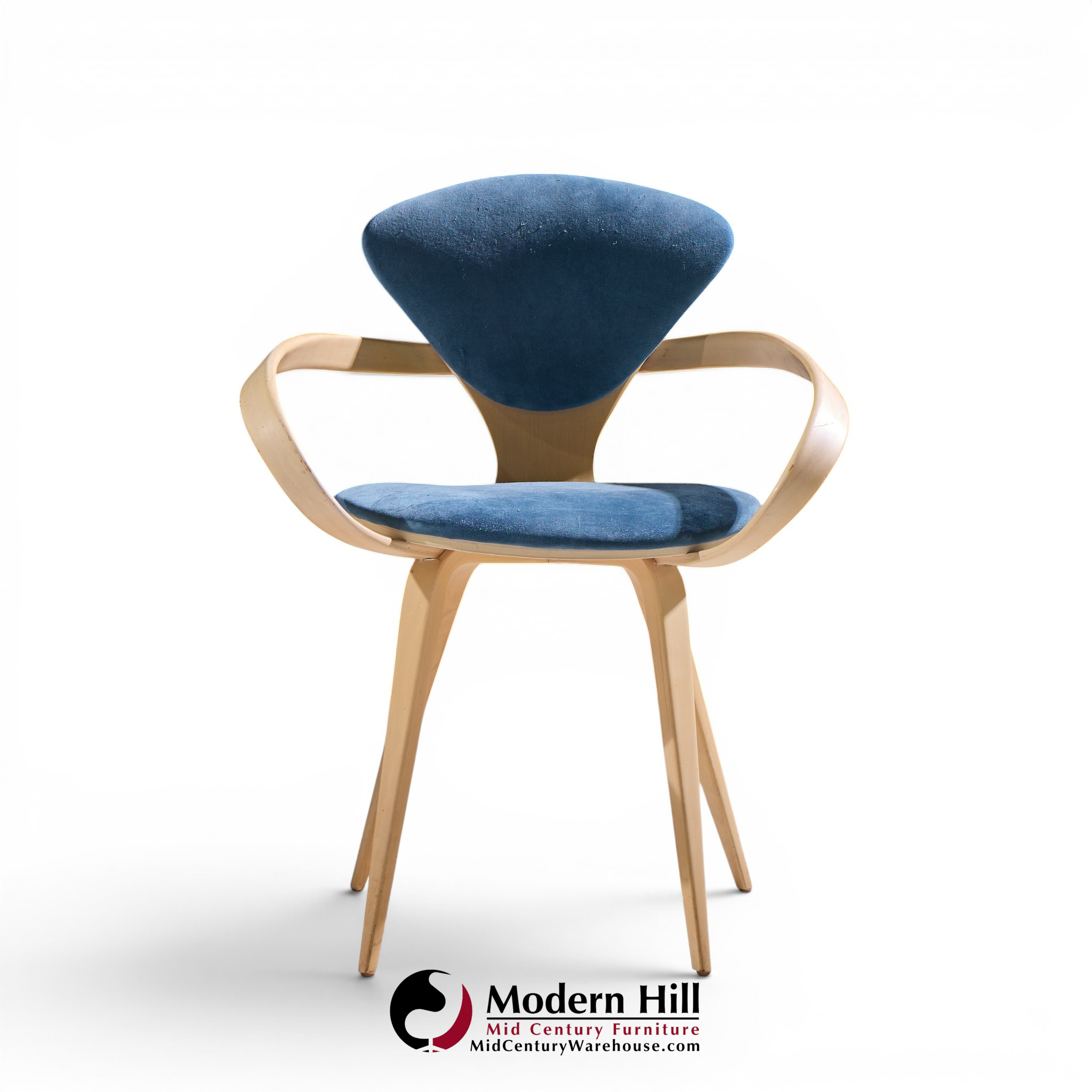 Norman Cherner for Plycraft Mid Century Pretzel Dining Chairs - Pair