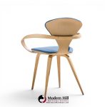 Norman Cherner for Plycraft Mid Century Pretzel Dining Chairs - Pair