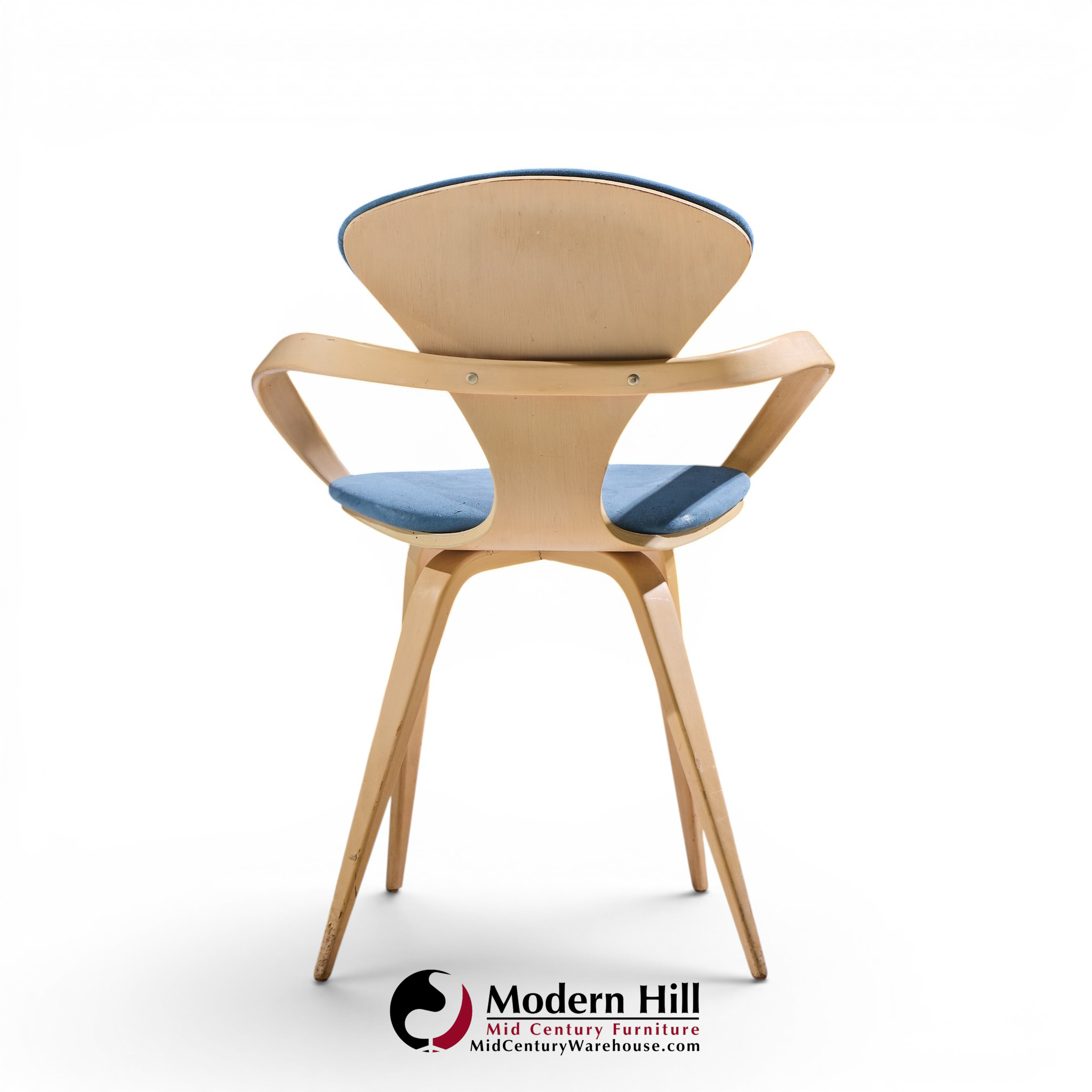 Norman Cherner for Plycraft Mid Century Pretzel Dining Chairs - Pair