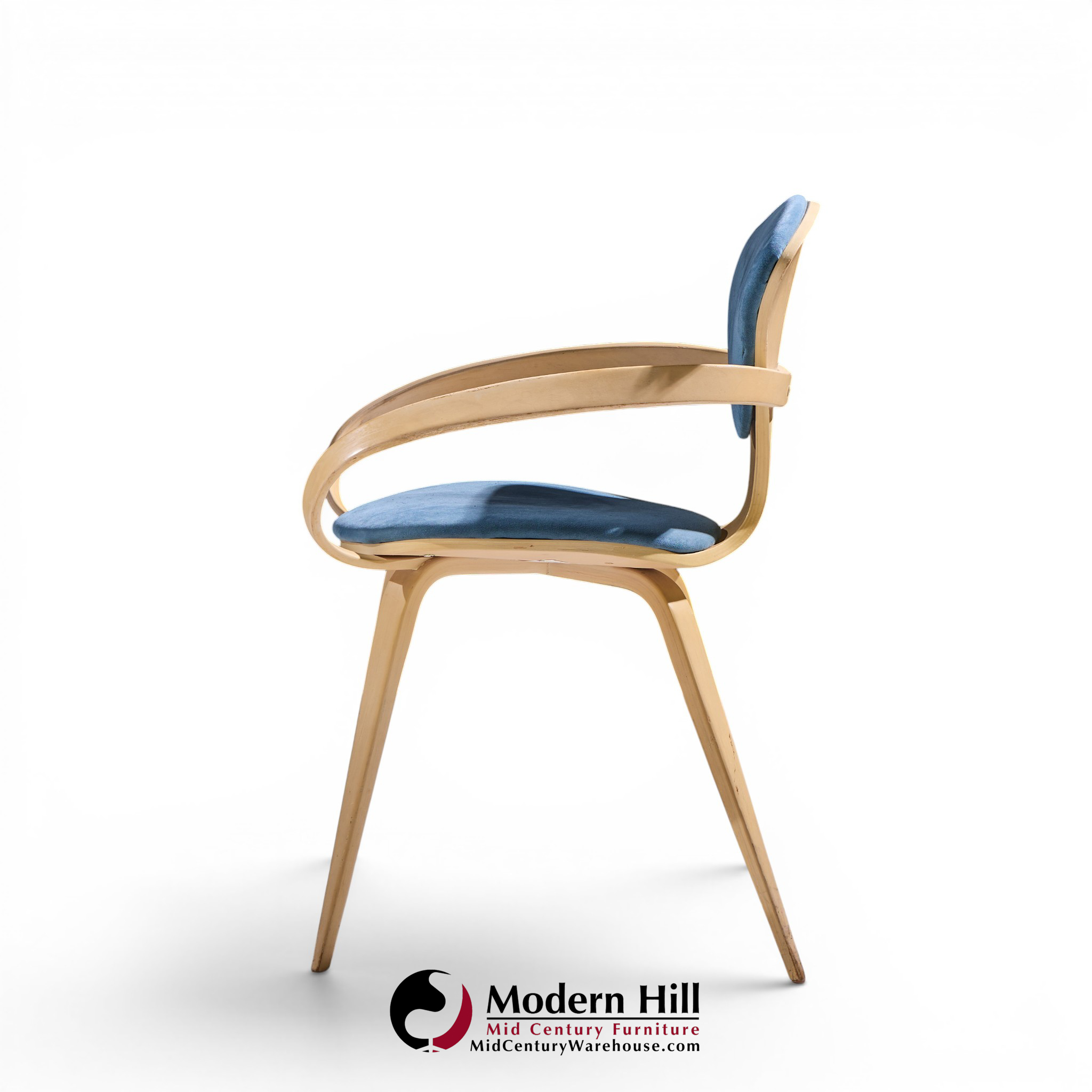 Norman Cherner for Plycraft Mid Century Pretzel Dining Chairs - Set of 4