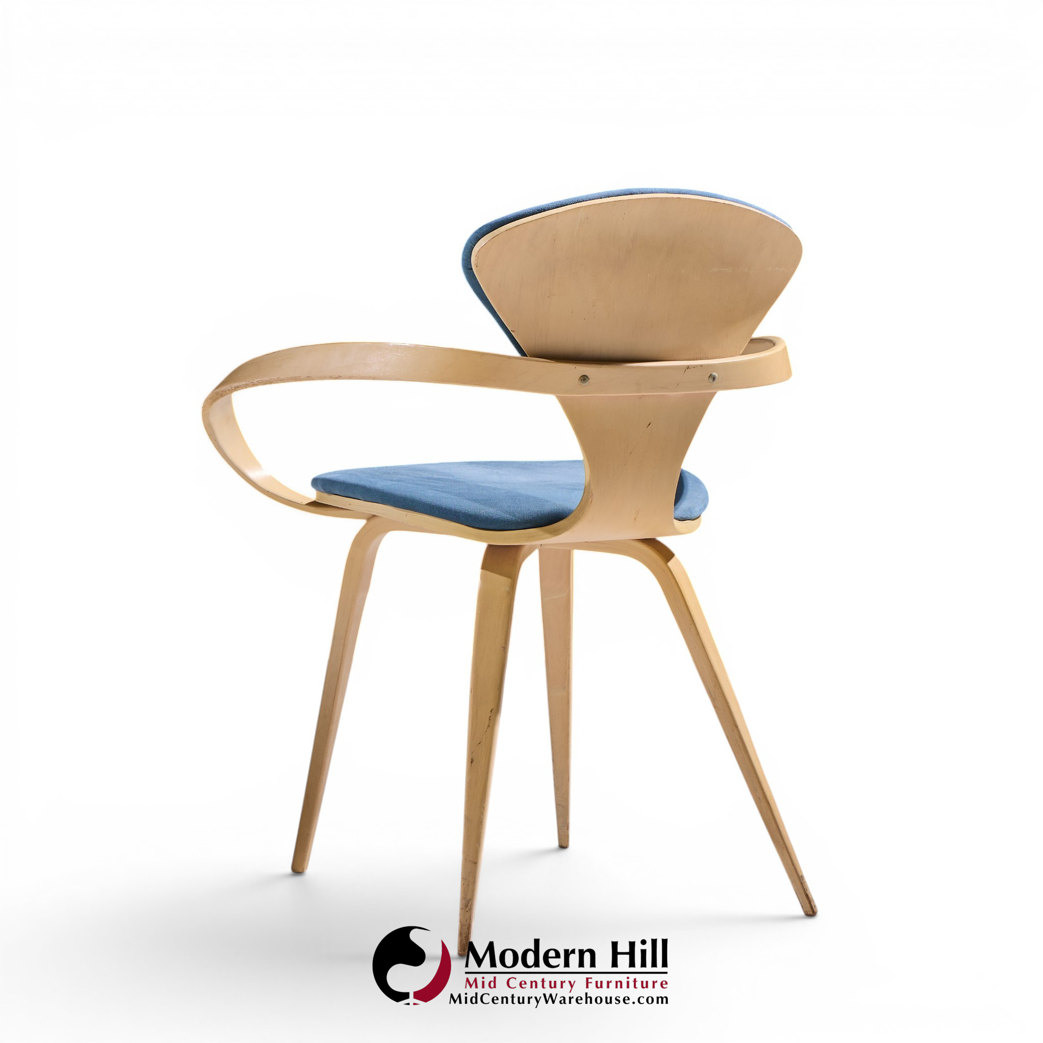 Norman Cherner for Plycraft Mid Century Pretzel Dining Chairs - Set of 4