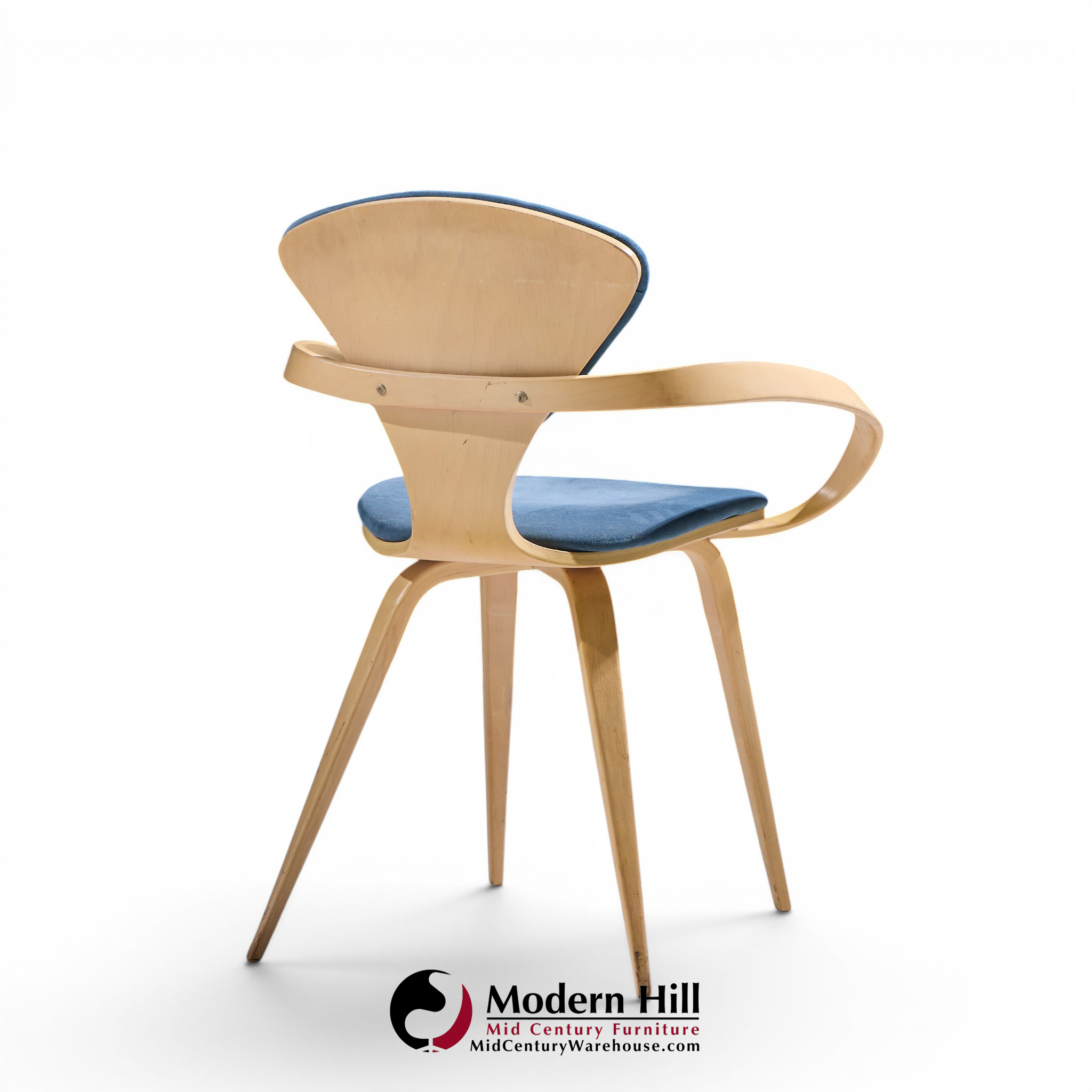 Norman Cherner for Plycraft Mid Century Pretzel Dining Chairs - Set of 4