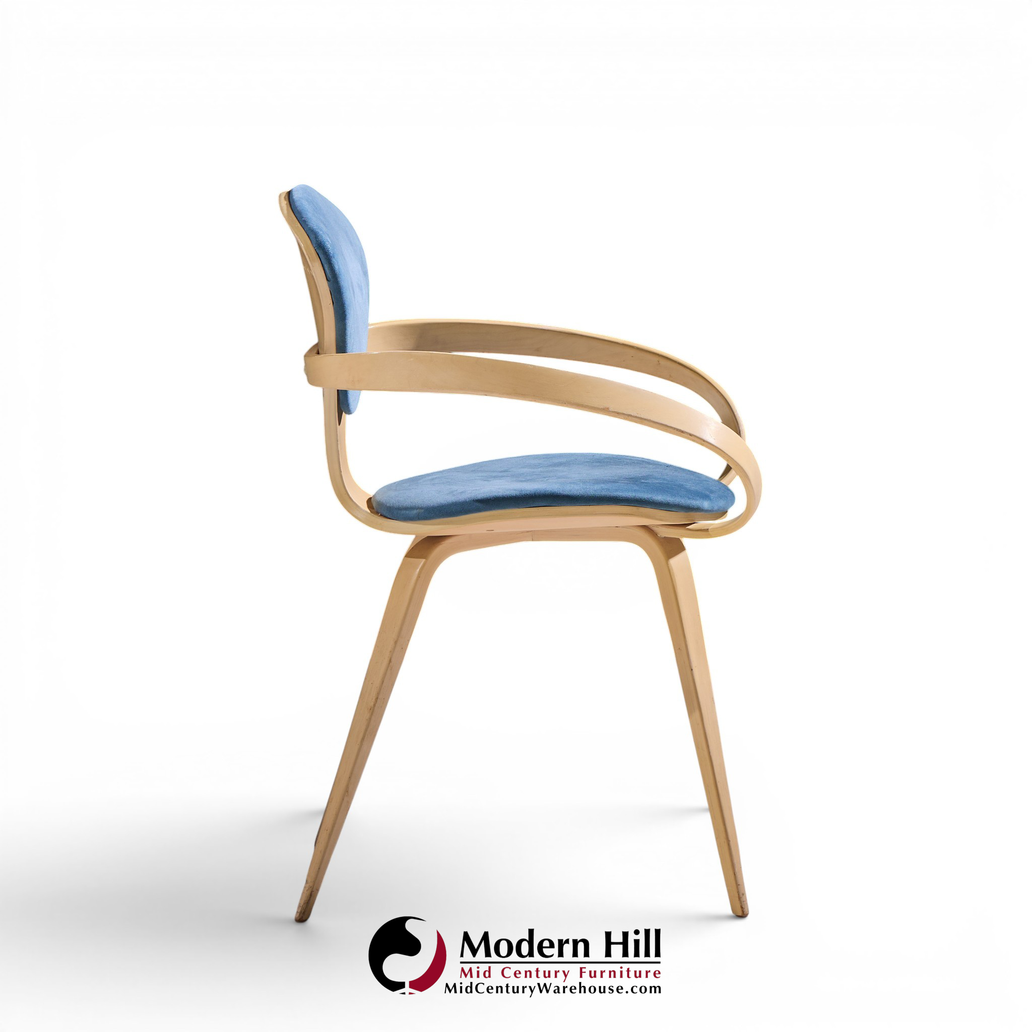 Norman Cherner for Plycraft Mid Century Pretzel Dining Chairs - Set of 4