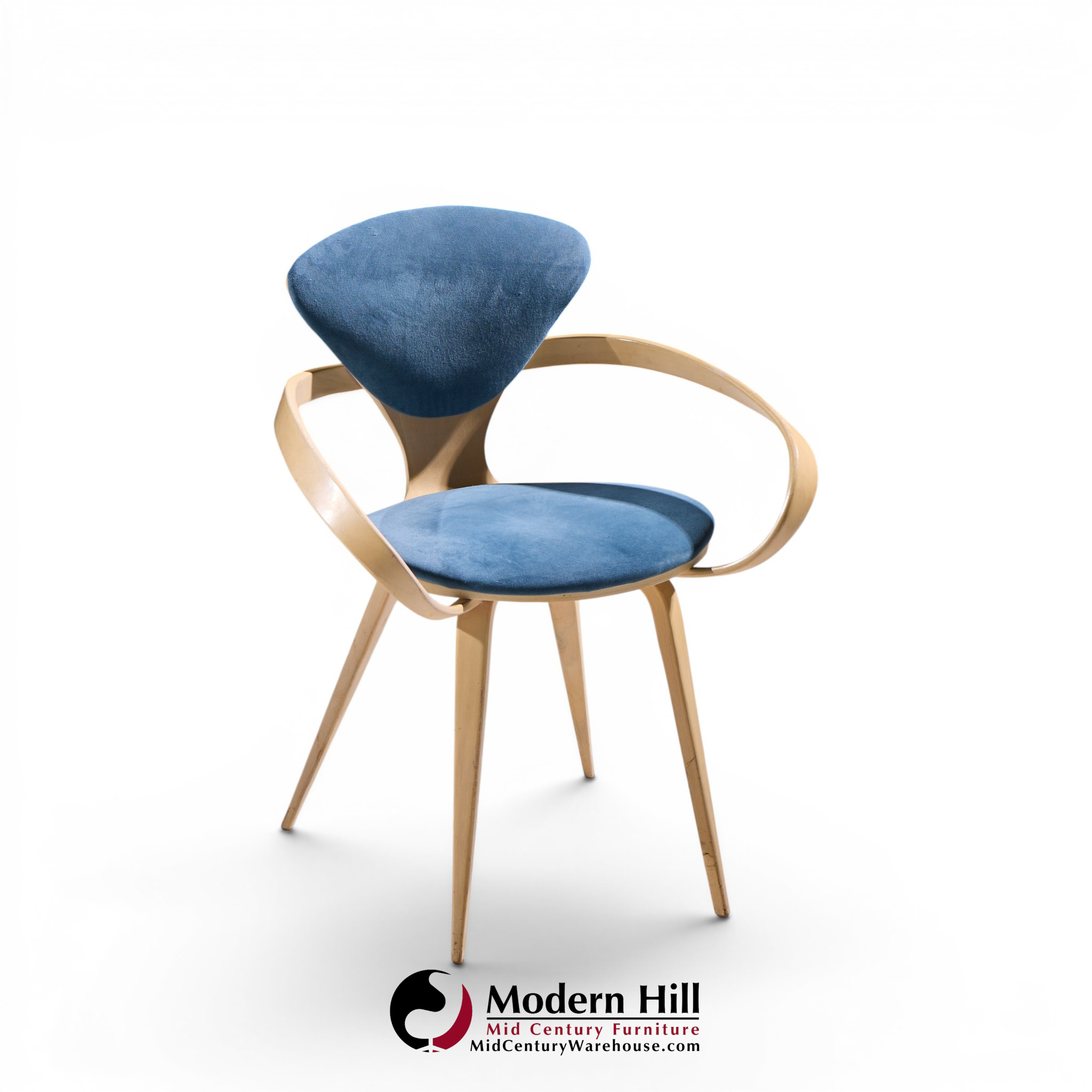 Norman Cherner for Plycraft Mid Century Pretzel Dining Chairs - Set of 4