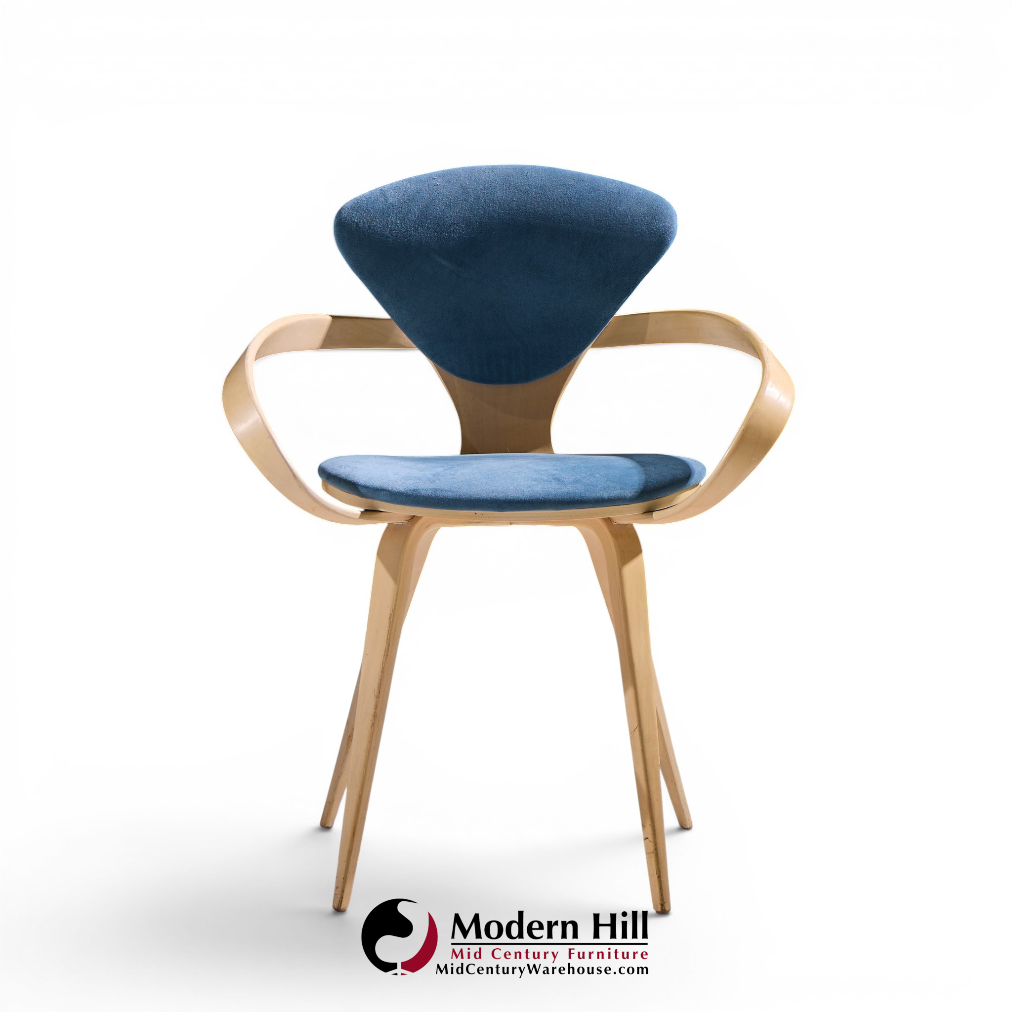 Norman Cherner for Plycraft Mid Century Pretzel Dining Chairs - Set of 4