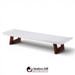 paul frankl for johnson furniture company mid century cork and mahogany coffee table bench